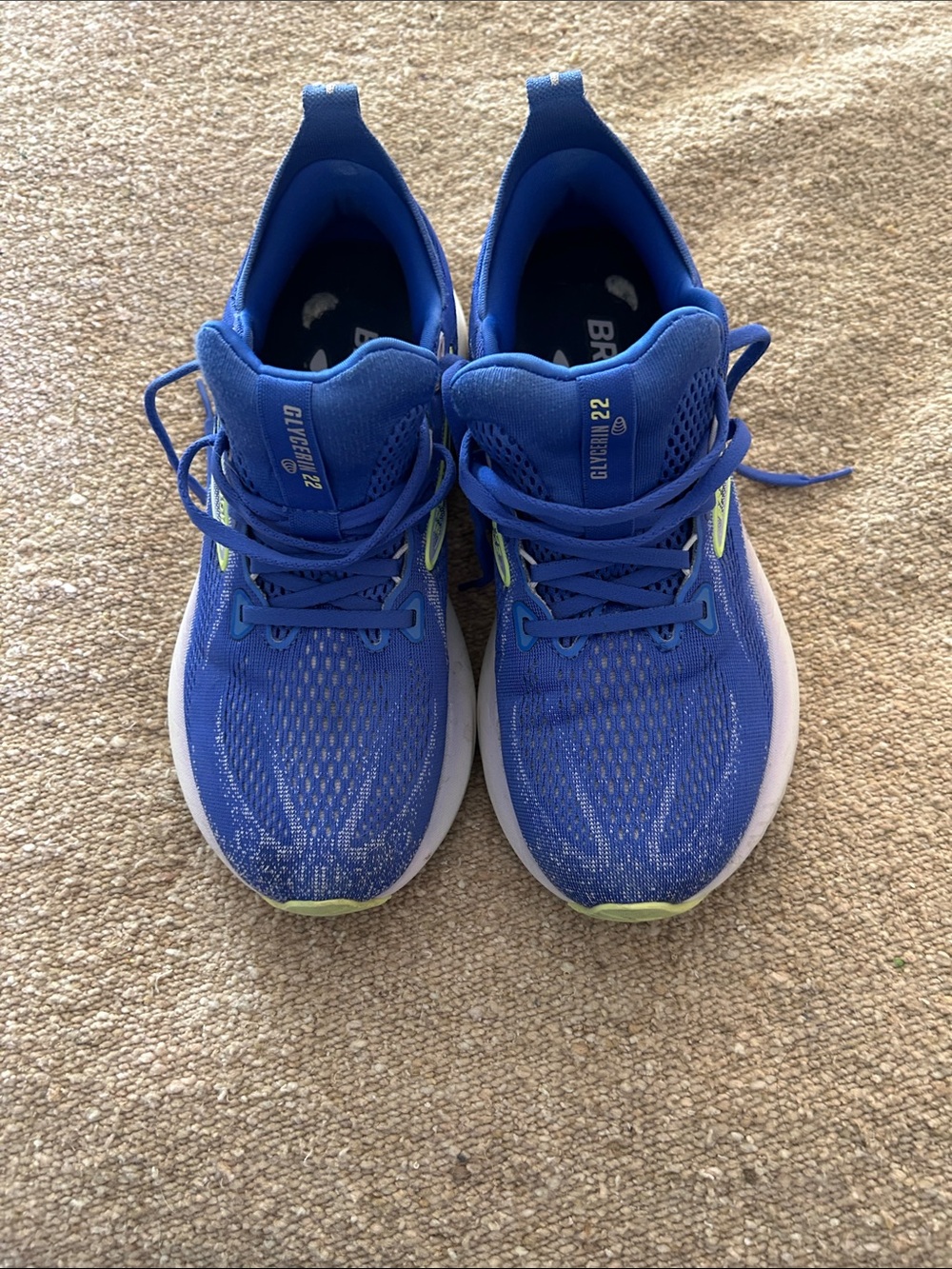 Brooks Women’s Royal Blue Running Sneakers with Lime Accents